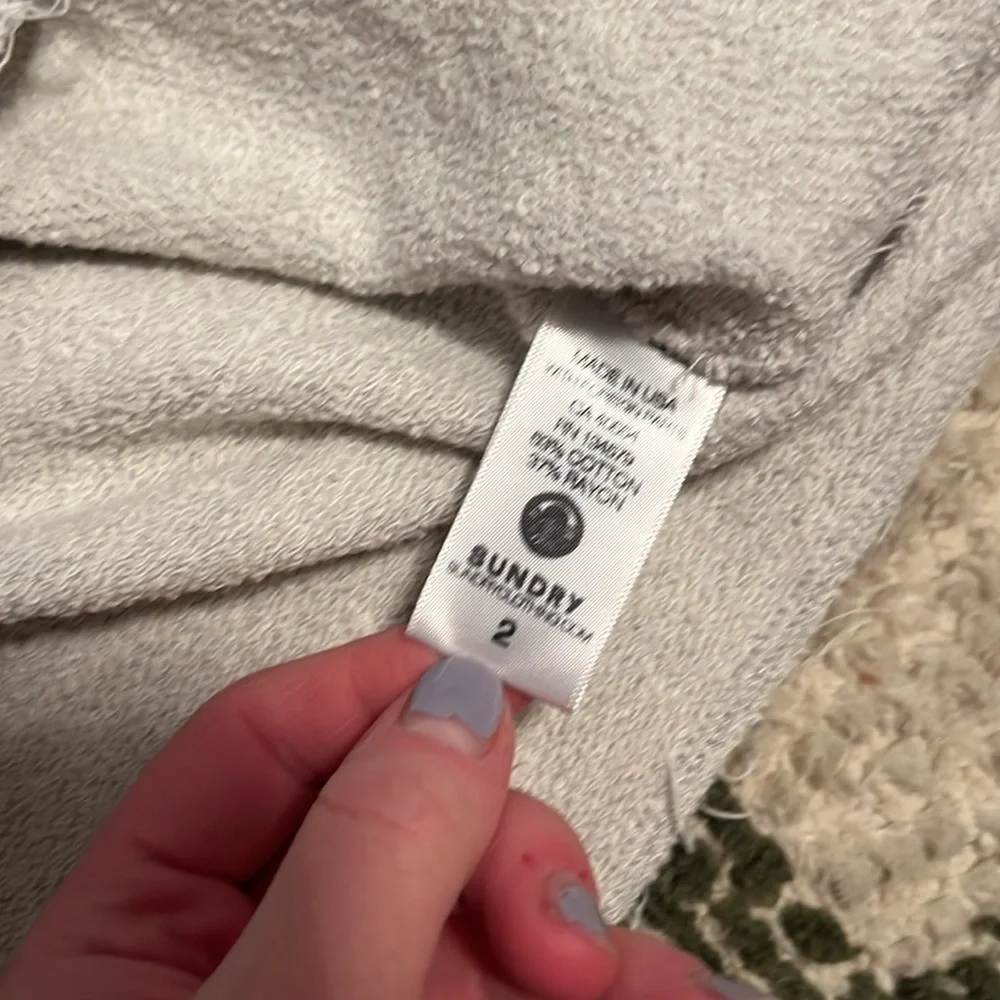 Sundry gray sweatshirt skirt 2